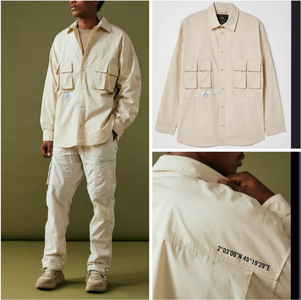 Alpha Industries X Standard Cloth Takibi men's oversized utility shirt